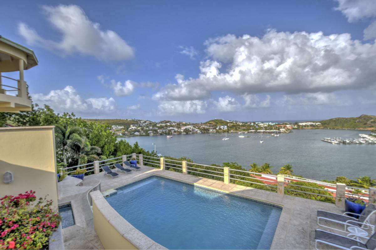3.Location villa piscine vue mer Oyster Pond Saint Martin_vue mer